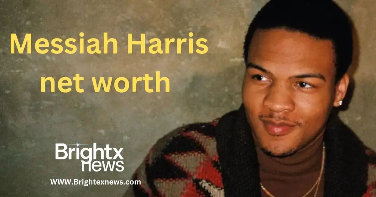 Image depicting Messiah Harris, highlighting his financial success and net worth in a professional context.