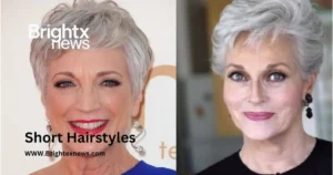 A collection of stylish short hairstyles for older women, showcasing elegance and versatility in hair design.