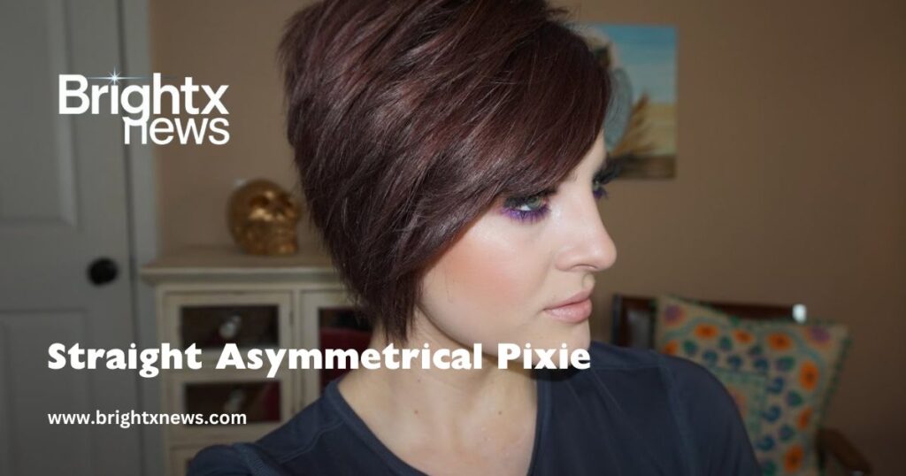 Straight Asymmetrical Pixie haircuts